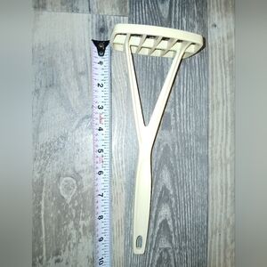 Set Of Foley Cooking Utensils Potato Masher And Spaghetti/Meat Fork Nylon Almond